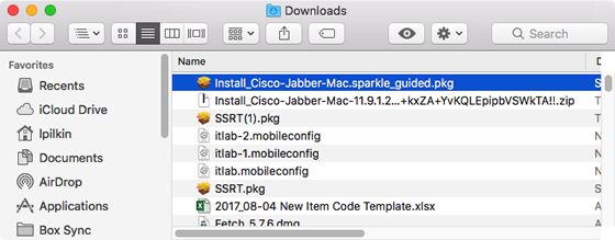 Jabber for mac configuration